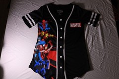 Marvel Avengers Character Mashup Women’s Baseball Jersey – Spider-Man, Iron Man,