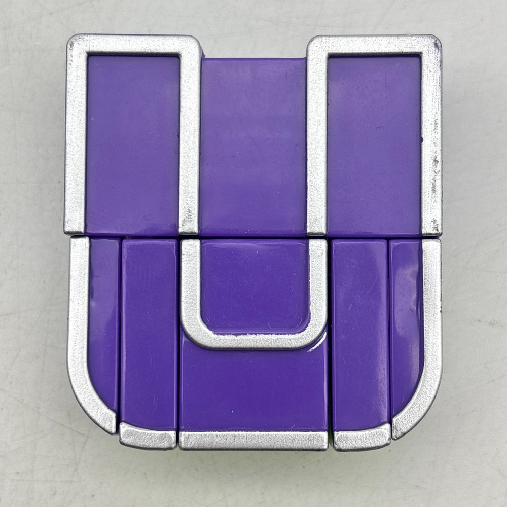 Alpha Bots Letter U Purple Green Silver Robot Alphabet Transformers