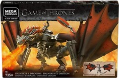 Game of Thrones Daenerys & Drogon Mega Construx – 20-Inch Buildable Dragon