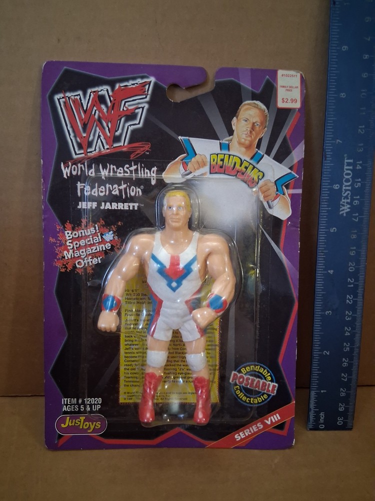 WWF Wrestling Bend Ems Figure Jeff Jarrett