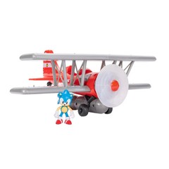 Sonic the Hedgehog Tornado Biplane Playset with Sounds & Motorized Propeller NIB