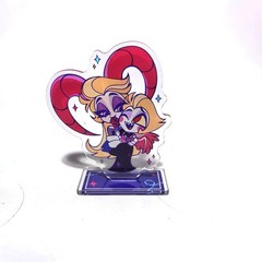 8CM Hazbin Hotel Alastor Husk Acrylic Stand Figure Desktop Display Anime Toy
