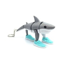 3D Printed Toy Tralalero Tralala Italian Brainrot AI Toy Keychain Backpack Charm