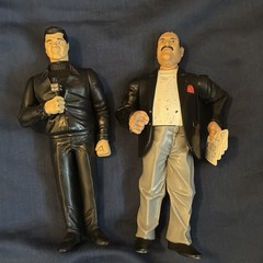JAKKS WWF BCA Lot Bone Crunching Action Edge Owen Hart Jerry Lawler Dude Love