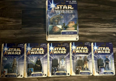 Hasbro Star Wars Action Figures 2002-04 Blue Card Series, Lot Of 24, NEW