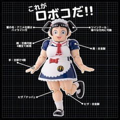 RIOBOT Boku to Roboko Anime Ver. Non-Scale Diecast ABS Action Figure White 120mm