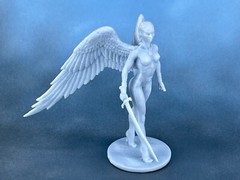 Action Figure black angel 40mm Resin Figure. Tabletop Miniature