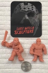 LUKE WELCH SCULPTURE RARE FRIDAY THE 13TH JASON VOORHEES & JASON X MINI FIGURES