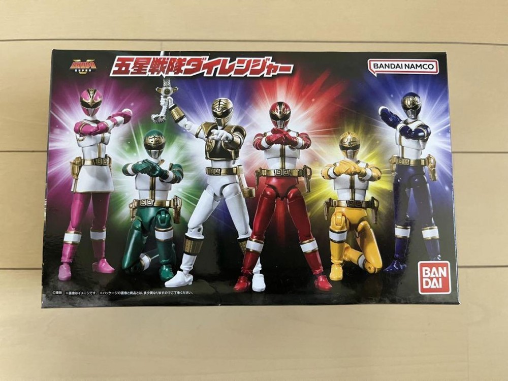 SHODO SUPER Gosei Sentai Dairanger Figure Set of 6 pieces BANDAI 3.9 in Limited