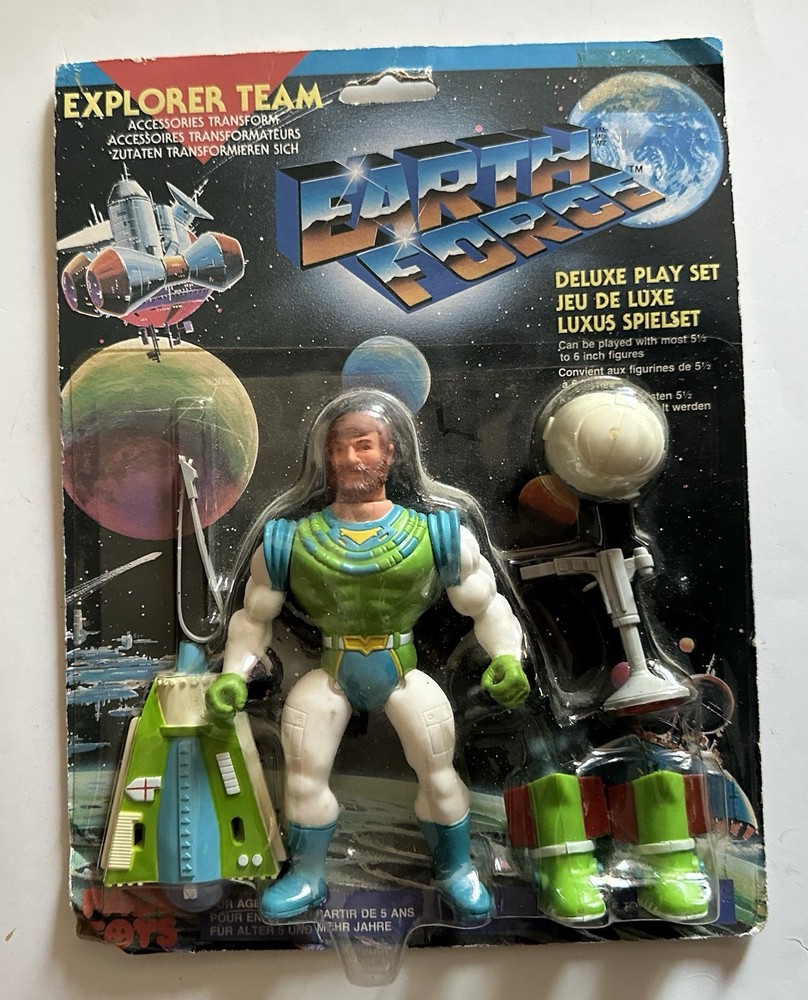 VINTAGE EARTH FORCE RED ACTION FIGURE PACE TOYS NEW 1986