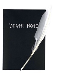 Goldenvalueable Anime Death Note Cosplay Notebook with Feather Pen and Bookmark