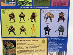 TMNT Michaelangelo Soft Head 1988 Playmates MOC 10 Back Unpunched Fan Club Flyer