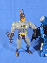 LOT of 3 Batman Figures 5” DC Comics Silver, Gold, Red, Black, Blue