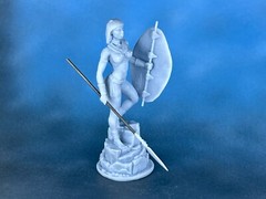 Figure zulu girl warrior 40mm Resin Soldiers. Tabletop Miniature