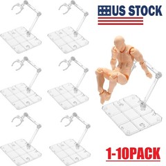 10Pcs Adjustable Action Figure Display Holder Base for HG144 Doll Model Stand US