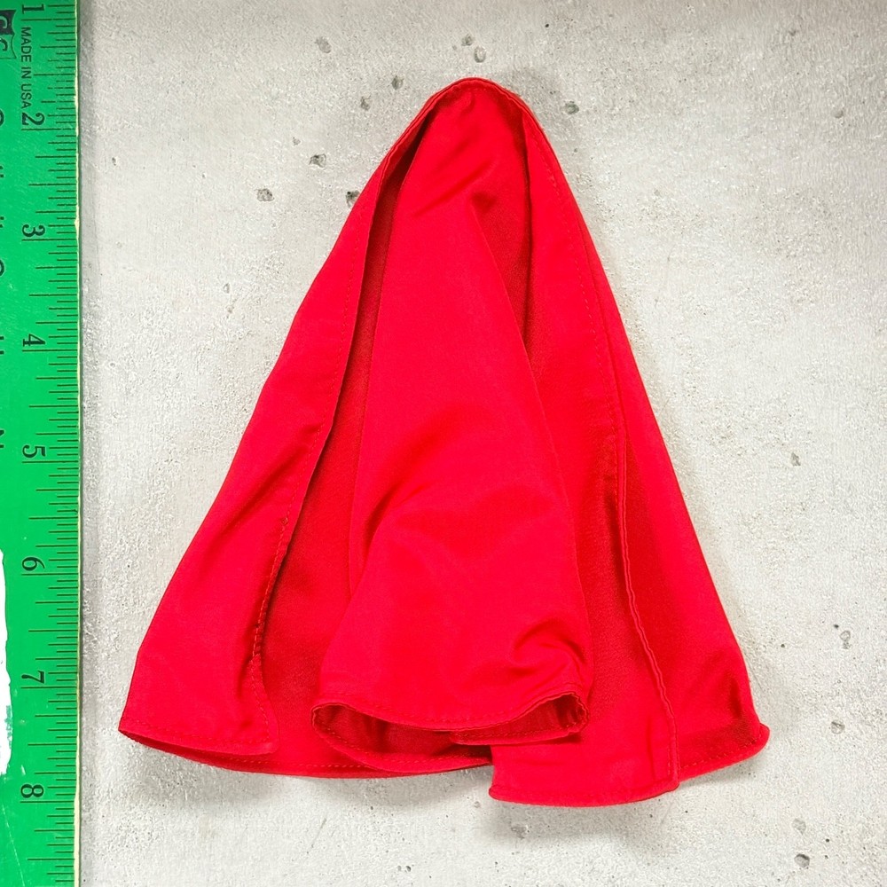 PB-C-RED: 1/12 scale red wired cape for 6″ action figure