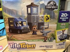 Tile Town Jurassic World Dino Rescue Magnetic Tiles Playset