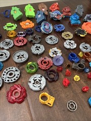 beyblade assorted lot some rare launchers metal plastic
