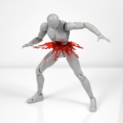 Modular Blood Effect Set for ~1/12 or six inch action figures – 14 piece set