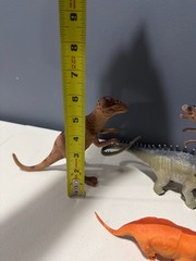 Vintage Dinosaur Toys Lot of 16 Mixed Rubber and Plastic Dino Figures