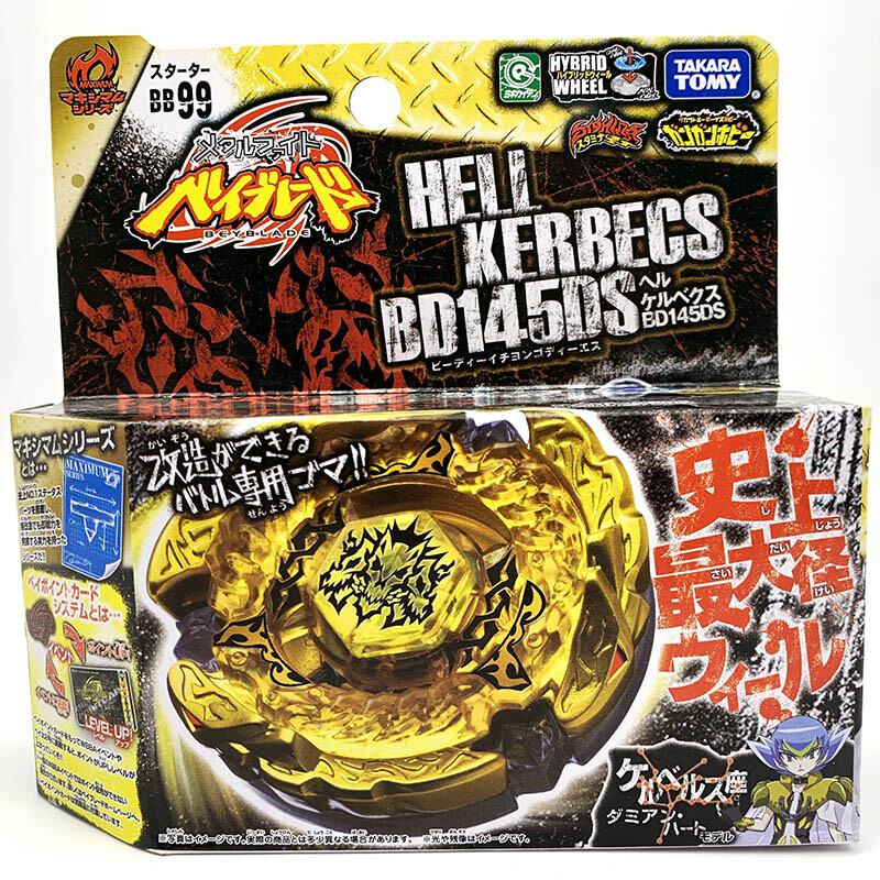 Tomy Takara Hell Hades Kerbecs Beyblade BD145DS BB-99 Metal Starter In Stock