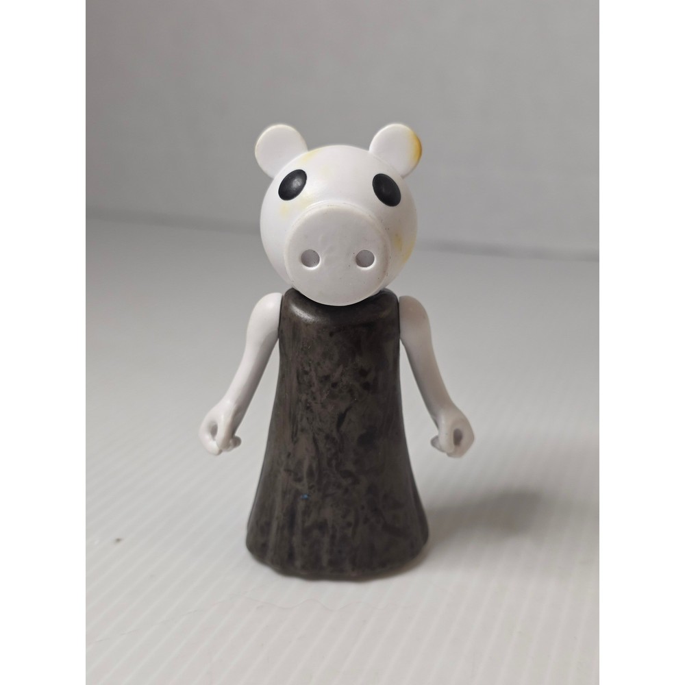 PhatMojo Piggy Action Figure Small White Brown Fair Roblox MiniToon