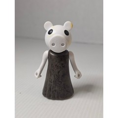 PhatMojo Piggy Action Figure Small White Brown Fair Roblox MiniToon