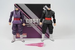 DL Custom SH Figuarts Goku Black 1/12 Matte Pink 2 Bodies Custom Figure