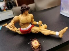 Hanma Baki Action Figure Baki Model Statue Anime Grappler Toy Collect Gift 17cm