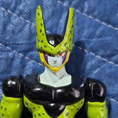 Dragon Ball Z Cell Action Figure 1996 Green Black Yellow Adjustable Vintage
