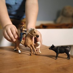 Schleich Western Riding Adventures Toy Farm Figure Playset for Kids 3-8 Years
