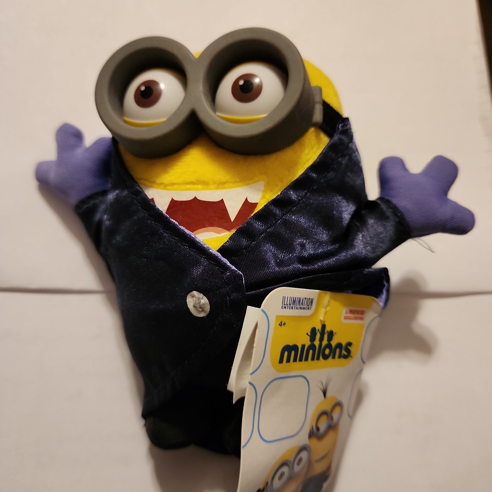Minions Gone Batty Minion Plush Stuffed Toy 5″ NWT