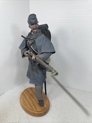 1/6 CUSTOM CIVIL WAR UNION “YANKEE” CHARGING INFANTRYMAN MUSKET + OAK STAND