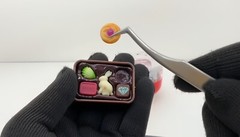Japanese Blind Box Capsule Food Mini Cookie Tin Keychain Figure 1 Random Toy