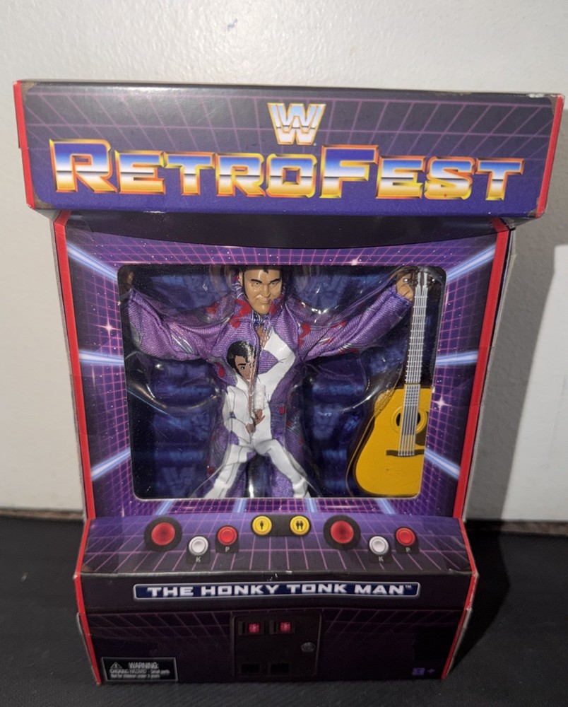 WWE Mattel Elite Retrofest Honkytonk Man Wrestling Figure Gamestop Exclusive WWF