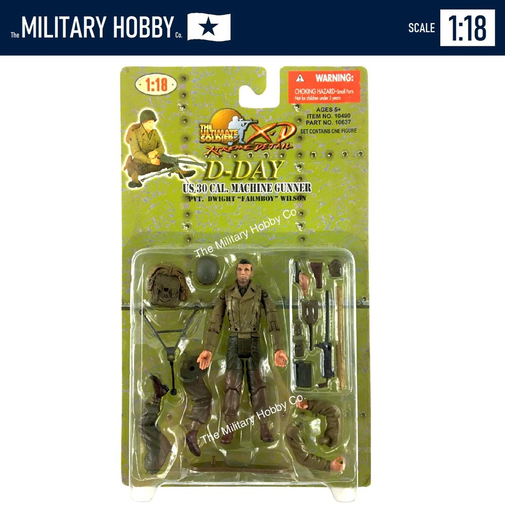 1:18 21st Century Toys Ultimate Soldier WWII US D-Day Machine Gunner – JONES #2