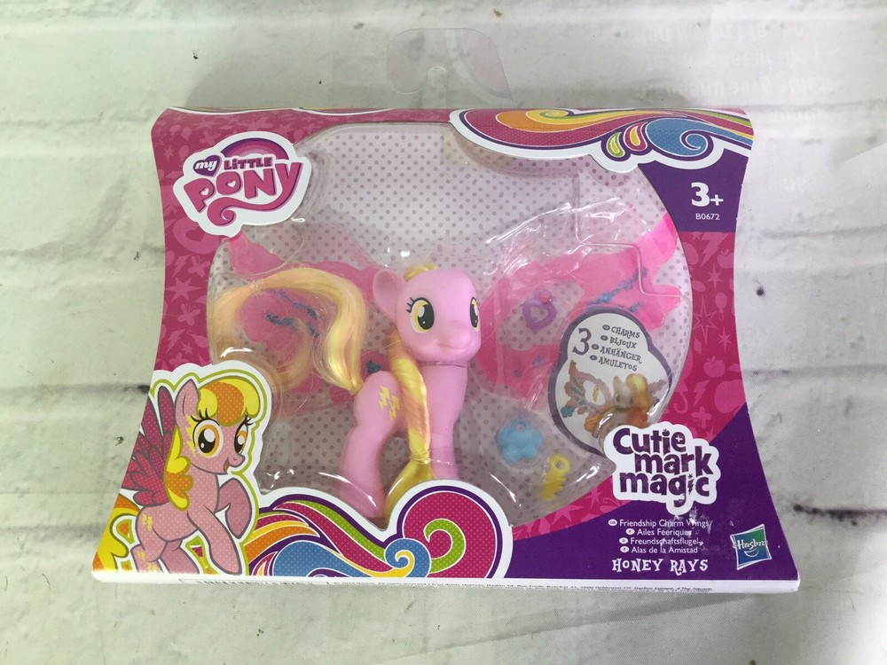 My Little Pony MLP Honey Rays Figure Friendship Charm Wings Cutie Mark Magic NEW