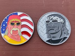 Hulk Hogan, 2 inch Medallion Challenge Coin