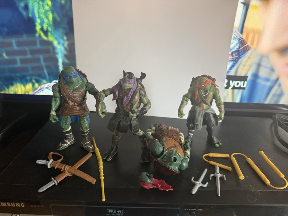 Teenage Mutant Ninja Turtles 4PCS Lot TMNT Action Figures