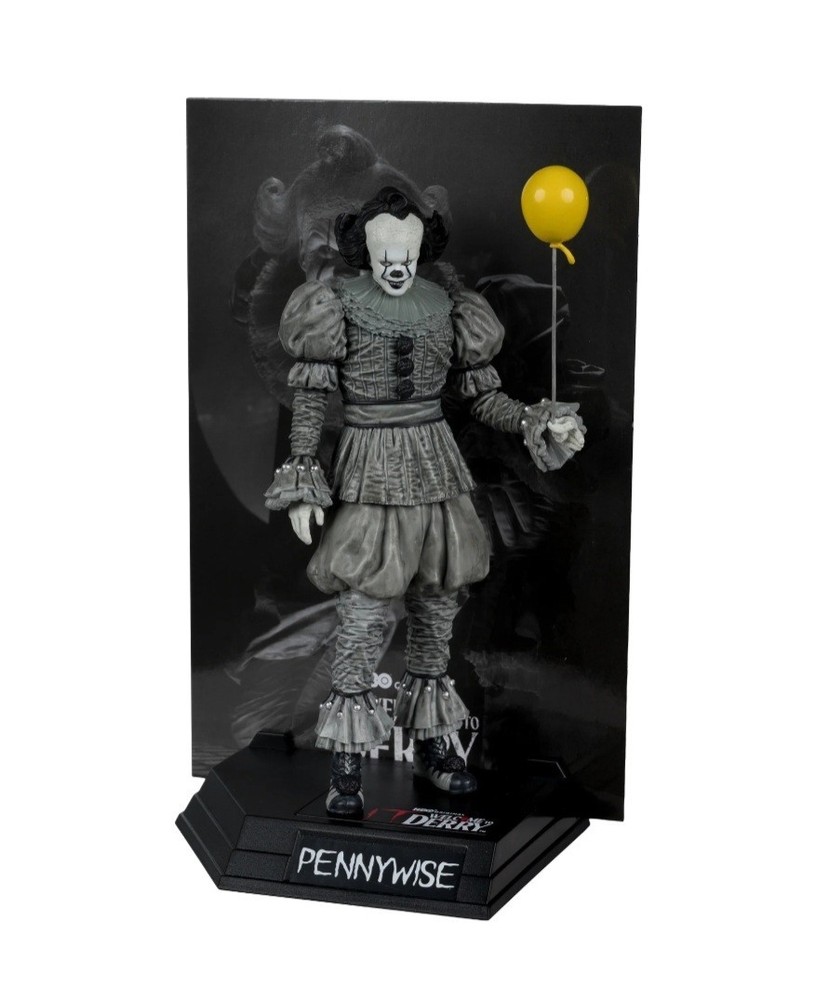 McFarlane Black And White Pennywise IT Welcome To Derry 6 Inch Figure