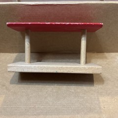Wooden Railway Train Red Roof Platforms – Station BRIO or Other Like Thomas