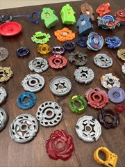 beyblade assorted lot some rare launchers metal plastic