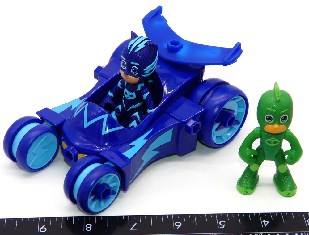 Lot PJ Mask Catboy & Gekko with Deluxe Car Vehicle Action Figure