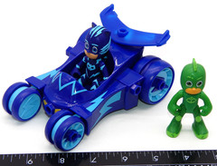 Lot PJ Mask Catboy & Gekko with Deluxe Car Vehicle Action Figure