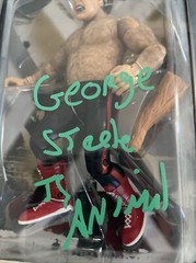 George The Animal Steele Autograph Hand Signed WWE Classic Green Ink SALE $199