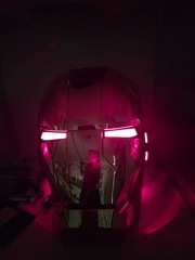 Iron Man Gold MK5 Helmet Electronic Voice Activated Open&Close Mask