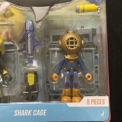 DEVSERIES Game Pack w/ Code Shark Bite 2: Shark Cage Diver Sea Diver TOY NEW NIB