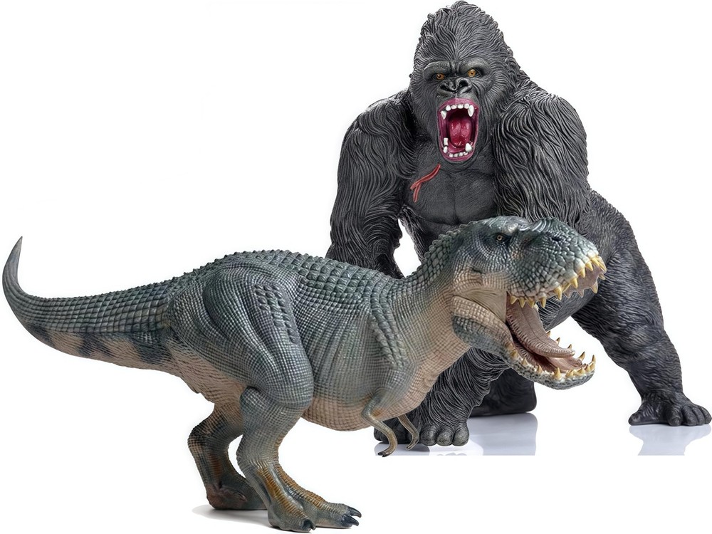 Gemini&Genius King Kong Toys Vastatosaurus Rex Dinosaur World Toys Ponte de pie