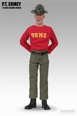 Sideshow Collectibles Talking 12″ P.T. GEAR Gunnery SGT. R. Lee Ermey in Box