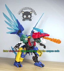 Quantum Heroes Dinoster Guardians Metatron Alpha Dragon Transformer Robot Figure